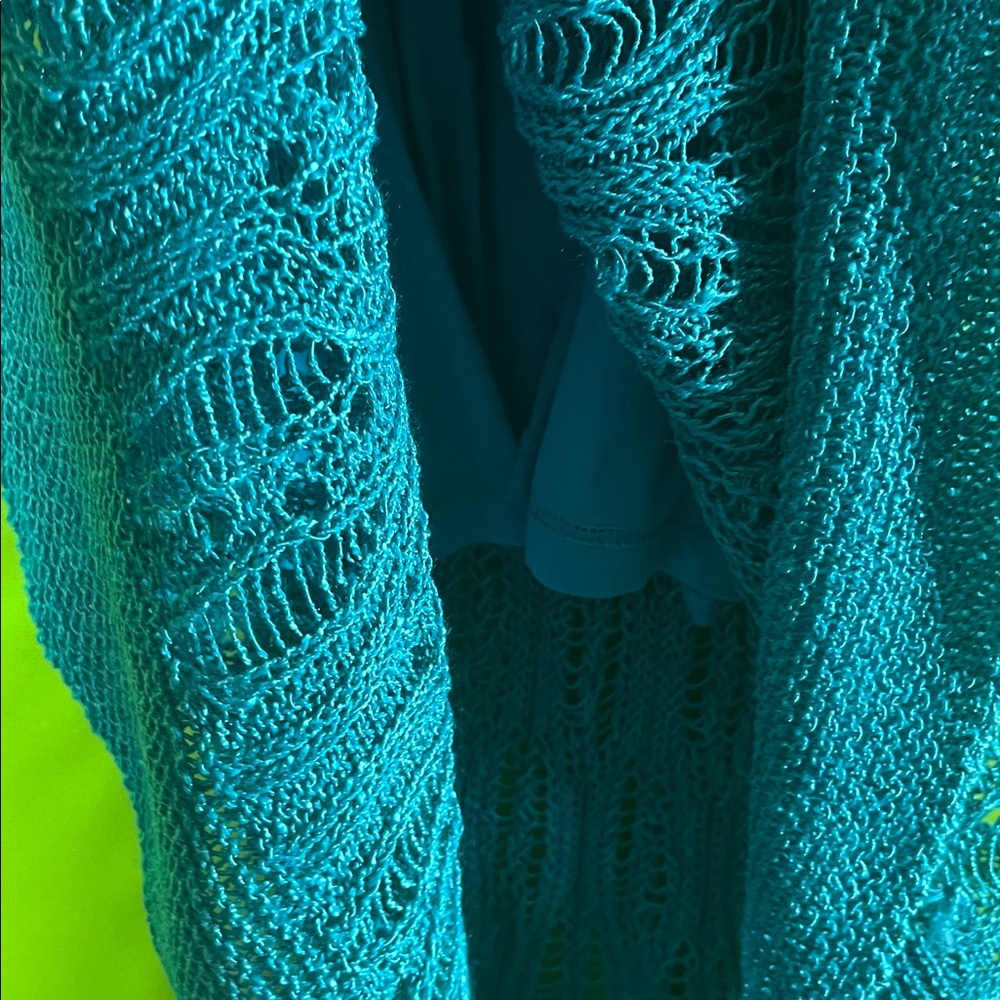 Cynthia Rowley Bright Teal Knit Dress Size XS - Picture 6 of 6